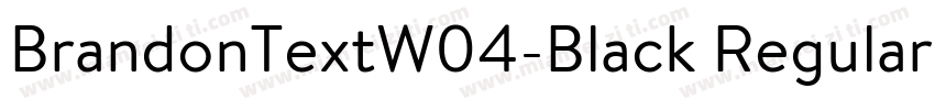 BrandonTextW04-Black Regular字体转换
